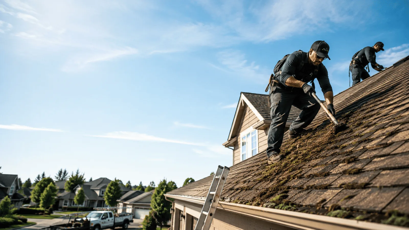 Roof Moss Removal in Hebron, OH near me